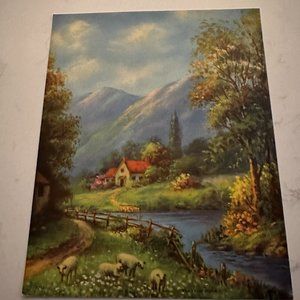 Vintage Calendar Print "The Valley Home"